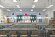 临床医学研究生院校最新排名（临床医学研究生院校最新排名榜）