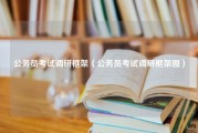 公务员考试调研框架（公务员考试调研框架图）