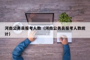 河南公务员报考人数（河南公务员报考人数统计）