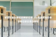 零陵区事业单位招聘职位表_2023海南琼海市事业单位职位表在哪看