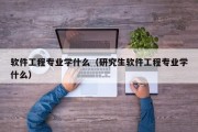 软件工程专业学什么（研究生软件工程专业学什么）