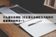 什么是社会保险（什么是社会保险五大险种中最重要的险种之一）