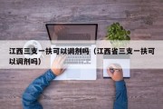 江西三支一扶可以调剂吗（江西省三支一扶可以调剂吗）