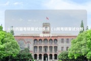 34所l历届考研复试分数线（34所考研复试分数线2021）