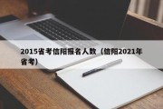 2015省考信阳报名人数（信阳2021年省考）