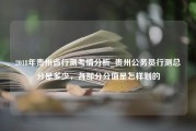 2018年贵州省行测考情分析_贵州公务员行测总分是多少，各部分分值是怎样划的