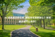 2017阜阳遴选职位表_遴选有年龄限制么？参加遴选有什么条件？