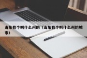 山东有个叫什么州的（山东有个叫什么州的城市）