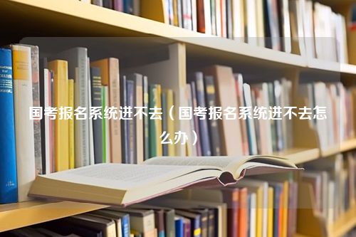 国考报名系统进不去（国考报名系统进不去怎么办）