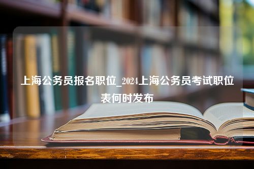 上海公务员报名职位_2024上海公务员考试职位表何时发布