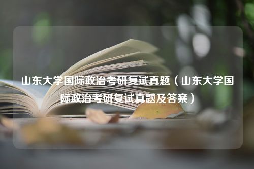 山东大学国际政治考研复试真题（山东大学国际政治考研复试真题及答案）