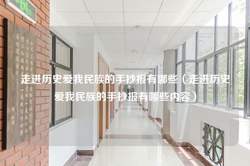 走进历史爱我民族的手抄报有哪些（走进历史爱我民族的手抄报有哪些内容）