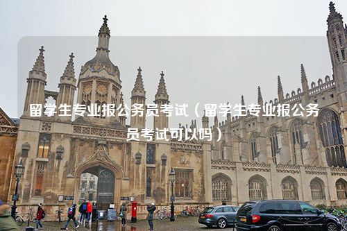 留学生专业报公务员考试（留学生专业报公务员考试可以吗）