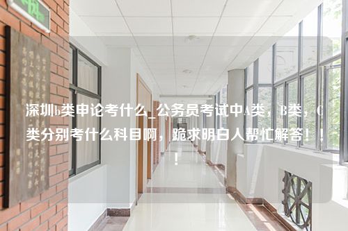 深圳b类申论考什么_公务员考试中A类，B类，C类分别考什么科目啊，跪求明白人帮忙解答！！！